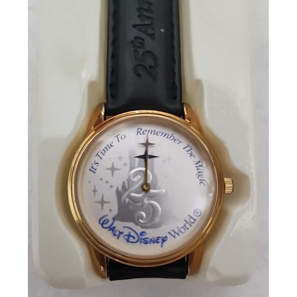 Watch 1996 Kodak Walt Disney World 25th Anniv. Wristwatch Cinderellas Castle NIB